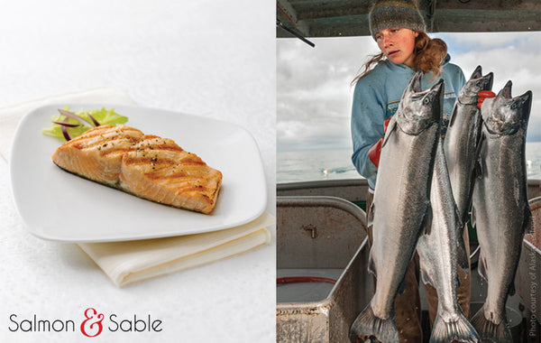 Glass Fishing Float (All Season) - Salmon & Sable
